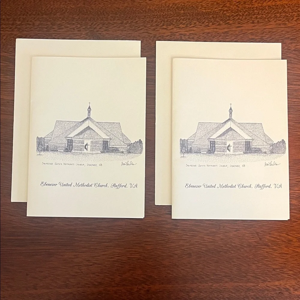 Ebenezer United Methodist Church Stafford VA Notecard 2 Notecards Stationery Env